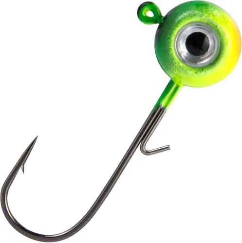 Miniatura 11 de Dr.Fish Paquete de 10 Cabezas de Jig de Pesca con Ojo 3D Bola Swimbait Jig Agua Salada Agua Dulce Lubina Walleye Anzuelos de Pesca Crappie Trucha