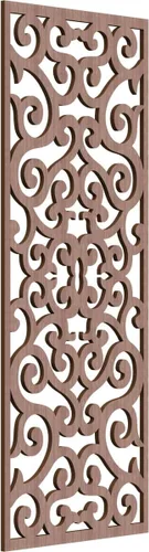Miniatura 90 de Eveline - Paneles decorativos de pared de madera con calado, 13 3/8 pulgadas de ancho x 34 3/8 pulgadas de alto x 3/8 de alto, roble rojo rojo