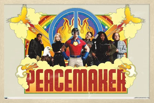 Miniatura 5 de DC Comics TV Peacemaker - Póster de pared grupal, 34 pulgadas de largo x 22.4 pulgadas de ancho, versión premium sin marco