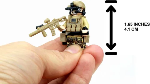 Miniatura 2 de Battle Brick Seal Team Six Commando Custom 1 Minifigura