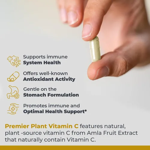 Miniatura 4 de Premier Research Labs Vitamina C - Vitamina C de nutrientes integrales - Apoya el sistema inmunológico - Suave con el estómago - Actividad