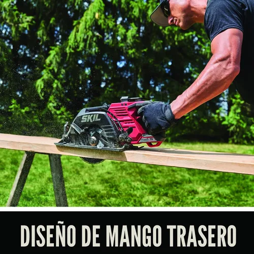 Miniatura 6 de SKIL 2x20V PWR CORE 20 Kit de sierra circular sin escobillas de 7-1/4 pulgadas con mango trasero incluye dos baterías de 5.0Ah y cargador de salto