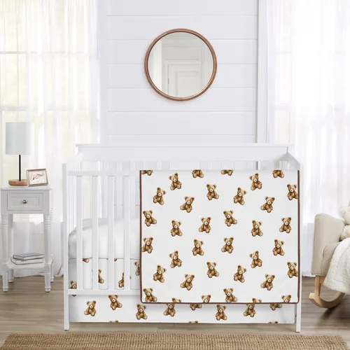 Miniatura 8 de Sweet Jojo Designs Acuarela dinosaurio dinosaurio bebé niño cuna juego de ropa de cama bebé cuarto manta sábana bajera falda pañal apilador 4p verde