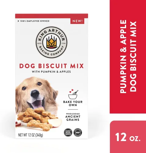 Miniatura 2 de King Arthur Mezcla de galletas para perros, calabaza y manzana, golosinas caseras para perros, 12 onzas