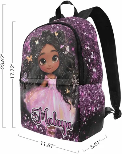 Miniatura 206 de Texto personalizado Elefante desgaste gafas mochila mochila mochila casual Daypack bolsa para mamá niñas, color86-4, Mochilas Daypack
