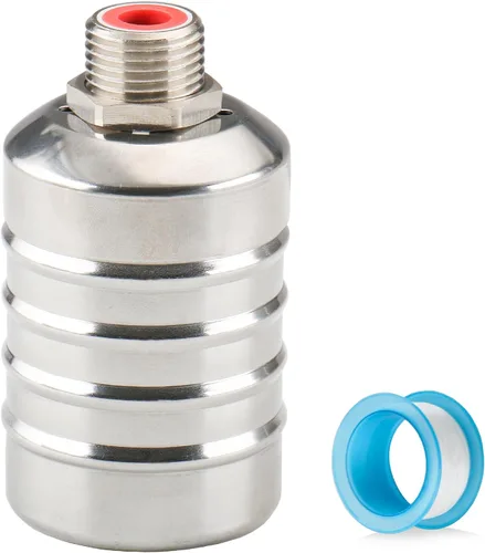 Miniatura 12 de Baomain Válvula automática de control de nivel de agua, rosca macho de 1/1 pulgada, válvula de flotador de cierre automático, acero inoxidable 304