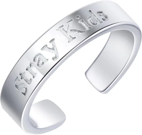 YIMIDA Stray Kids SKZ Ring Kpop StrayKids Merch Jewelry 18K Gold Plated for Women Girls