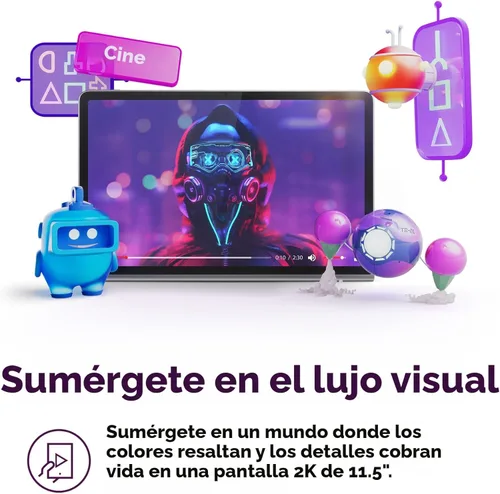 Miniatura 5 de Lenovo Tab Plus - 2024 - Tablet de entretenimiento premium - 8 altavoces JBL® - Pantalla táctil LCD 2K de 11.5" - Memoria de 8 GB - Almacenamiento
