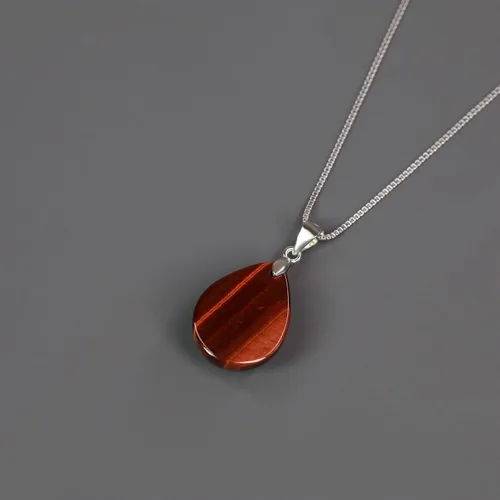 Miniatura 4 de COAI 925 Sterling Silver Teardrop Crystal Necklace for Women, Teardrop Pendant for Women