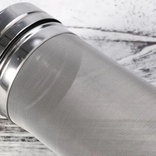 Miniatura 3 de SHOWERORO Cartucho de filtro de cerveza de acero inoxidable de 12 pulgadas colador de malla para elaboración de vino casero y herramienta