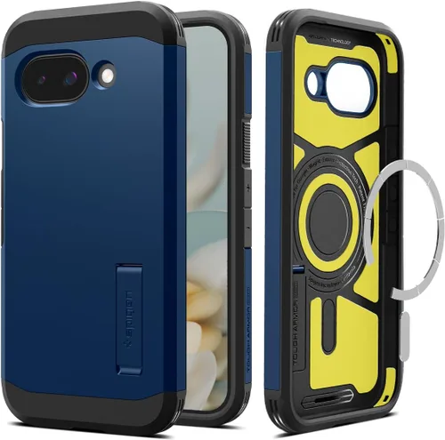 Miniatura 12 de Spigen Funda para Pixel 9a, Tough Armor (Ai) MagFit (2025) [Compatible con accesorios MagSafe] - Negro
