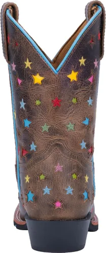 Miniatura 4 de Dan Post Botas de vestir Starlett con punta cuadrada para niños y niñas, color marrón, Marrón, 1