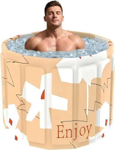 Miniatura 10 de Ice Bath - Bañera fría – Baño de hielo portátil para adultos, bañera plegable aislada de 6 capas para crioterapia y recuperación muscular, bañera