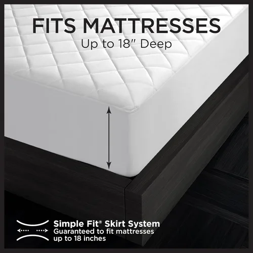 Miniatura 8 de Protect-A-Bed Essential - Protector de colchón individual, 100% impermeable, protector de colchón de barrera de ácaros del polvo, transpirable