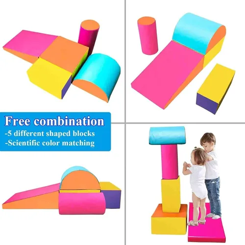 Miniatura 3 de C-CHAIN Esterilla de quesos plegable para gimnasia, gimnasio, fitness, habilidad para voltear en forma de habilidad para niños, jugar en casa