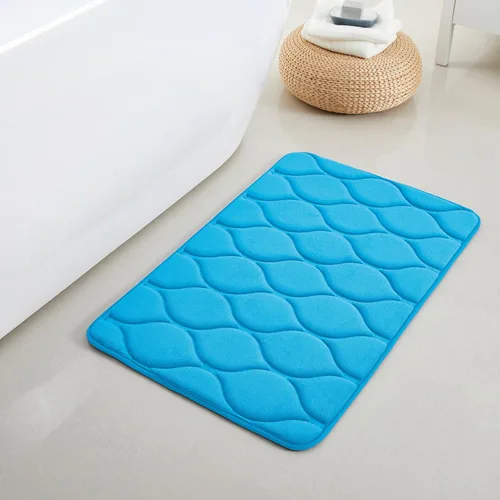 Miniatura 18 de Yafa Home Fashion 1 alfombra de baño de 17 x 24 pulgadas, espuma viscoelástica, absorbente de agua y antideslizante, color negro