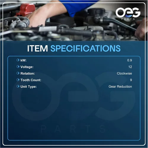 Miniatura 3 de OEG Parts Nuevo arrancador compatible con cortacésped Kubota Tractor Diesel 67980-31150, Genie 23456, 6A320-59212, K3511-81410, K3511-81411