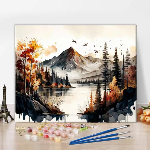 Miniatura 7 de TUMOVO Kits de pintura por números para adultos, diseño de acuarela, para niños, kits de pintura por números, kits de pintura por números, pintura