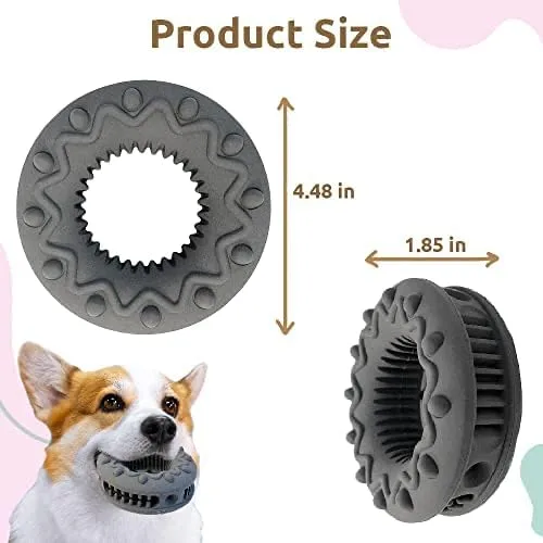 Miniatura 3 de SIMENA Juguete masticable resistente para perros masticadores agresivos, juguete natural para dentición para razas medianas, juguete masticable