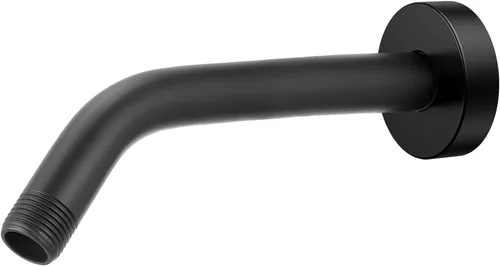Miniatura 9 de Brazo de ducha con brida, tubo de ducha montado en la pared, adecuado para ducha fija de repuesto y cabezal de ducha de mano (6 pulgadas, cromado)