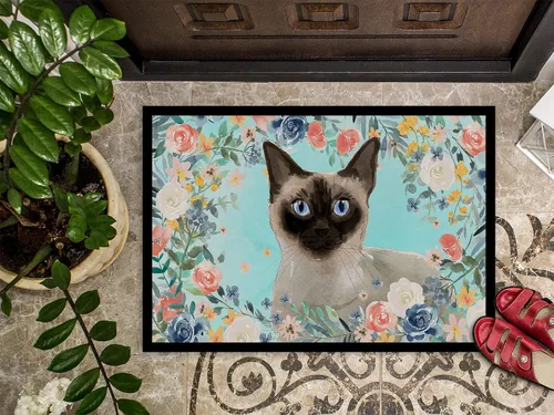 Miniatura 3 de Caroline's Treasures CK3398MAT - Felpudo de 18 x 27 pulgadas para puerta delantera, para interiores y exteriores, antideslizante, lavable, pelo