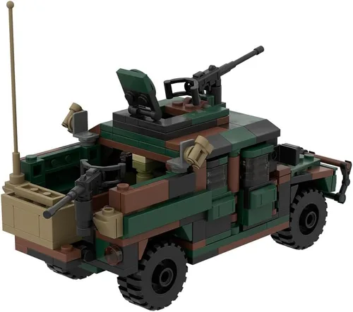 Miniatura 2 de Kit de construcción de vehículos blindados M998A1 de Karoyd Technic, juego de bloques de construcción de la serie militar blindada (355 piezas)