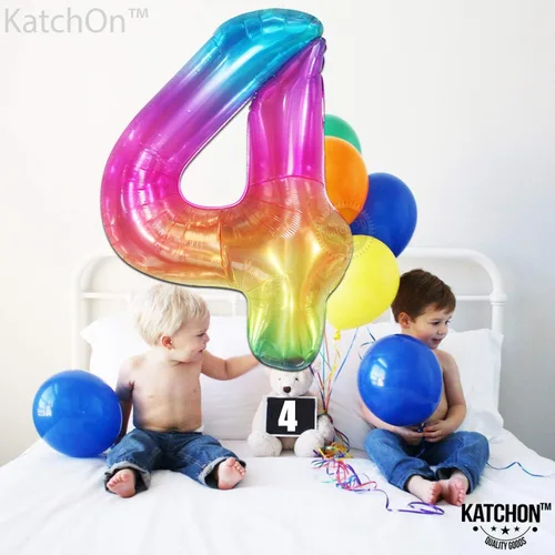 Miniatura 121 de KatchOn, Globo grande azul número 2 de 40 pulgadas Decoraciones de cumpleaños de Baby Shark para niño de 2 años Globo azul número 2 Globo