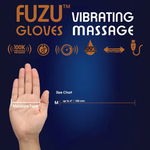 Miniatura 4 de Fuzu Guantes de masaje vibratorios utilizados para masajes de parejas, masaje muscular dolorido, espalda, cuello, hombros, piernas, 20 velocidades