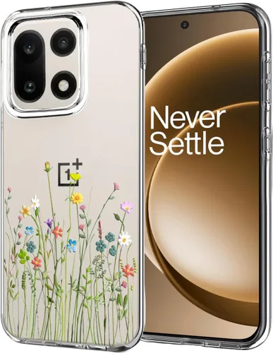 Miniatura 17 de Unov Funda compatible con OnePlus 15R 5G transparente con diseño de TPU suave absorción de golpes, diseño delgado en relieve, cubierta trasera great