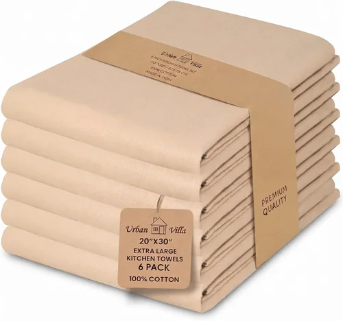 Miniatura 125 de Urban Villa Toallas de cocina 100% algodón, paquete de 6, altamente absorbentes, de secado rápido, súper suaves, de primera calidad, para cocina