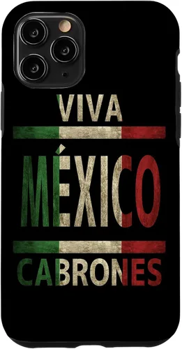 Miniatura 28 de Carcasa para iPhone 12 Pro Max Viva México Cabrones con bandera mexicana