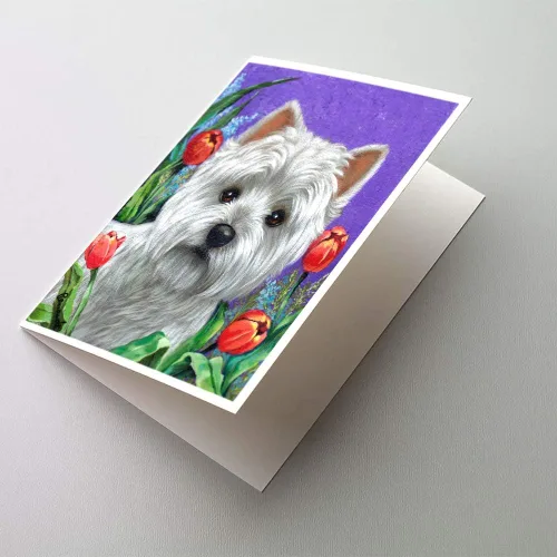 Miniatura 37 de Caroline's Treasures PPP3013GCA7P - Tarjetas de felicitación y sobres para mascotas de Basset Hound Teacher, paquete de 8 tarjetas en blanco