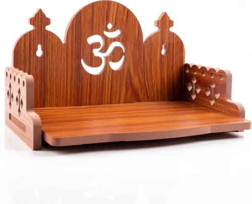 Miniatura 10 de Mesa colgante de madera para colgar en la pared, estante para almacenamiento y decoración de ídolos para oficina en casa y regalos