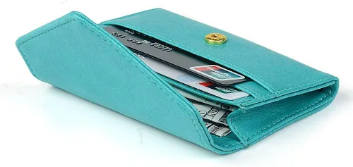 Miniatura 5 de XEYOU Funda para tarjetas de crédito para mujer, tarjetero con bolsillo frontal para mujer