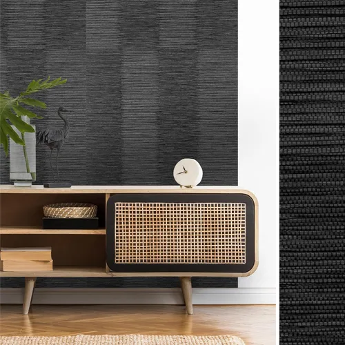 Miniatura 21 de GoDear Design Papel tapiz de imitación de tela de hierba, papel texturizado tipo tela para cubrir muebles, 23" An x 96" L, papel sin adhesivo, rayas