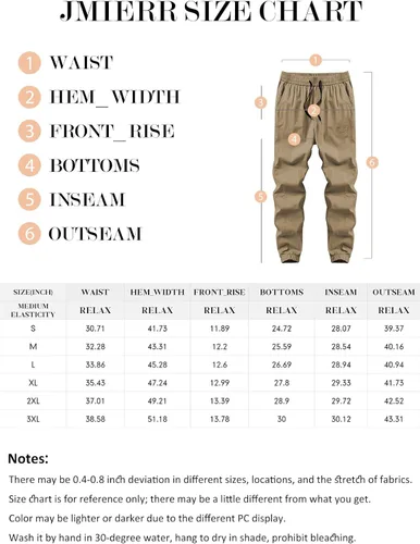 Miniatura 6 de JMIERR Pantalones deportivos casuales para hombre, con cordón elástico en la cintura con letras gráficas, para senderismo, al aire libre, pantalones