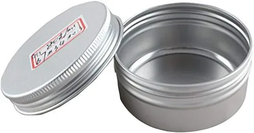 Miniatura 3 de Paquete de 6 latas de aluminio con tapa de rosca, 6 onzas, recipientes redondos vacíos deslizantes para bálsamo labial, ungüento, manualidades
