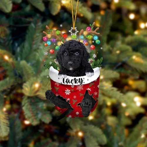 Miniatura 57 de Adorno de Navidad personalizado para perro Airedale Terrier en bolsillo de nieve, adorno para árbol de Navidad, idea de regalo para amantes