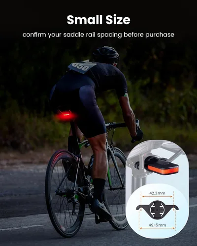 Miniatura 8 de Luz Trasera de Bicicleta Ravemen CL01, Luz Trasera de Bicicleta de Ángulo Amplio de 300° para Conducción Nocturna, Accesorios de Seguridad