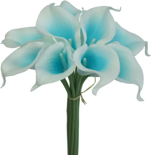 Miniatura 5 de Ramos de flores artificiales de lirio de cala Picasso (negro y blanco)