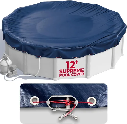 Cubierta de piscina redonda de 12 pies para piscinas sobre el suelo, cubierta de piscina sobre el suelo, cubierta de piscina, cubierta de piscina de