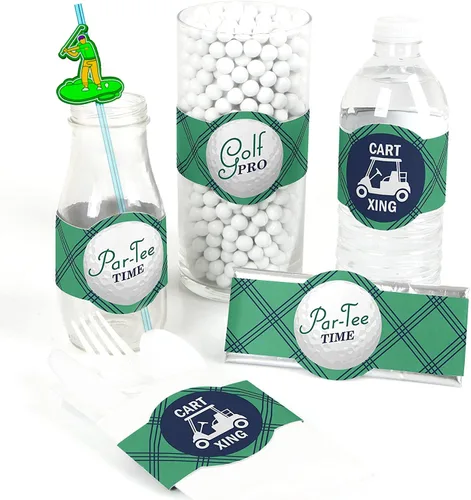 Miniatura 4 de 24 popotes rectos reutilizables con temática de golf para bolsas de regalo de fiesta de golf, popotes diarios, fiestas de cumpleaños, reuniones