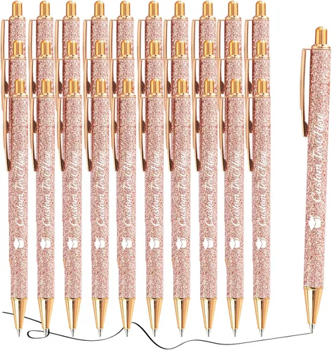 Miniatura 99 de Aolun 10 bolígrafos personalizados con nombre, bolígrafo retráctil con mensaje de texto para mujeres, enfermeras, escritura, cumpleaños, graduación