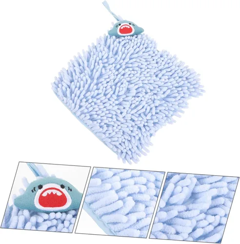 Miniatura 8 de Toalla de mano colgante de felpilla gruesa con absorción de agua de secado rápido, transpirable, suave, para baño y cocina, para ahorrar espacio