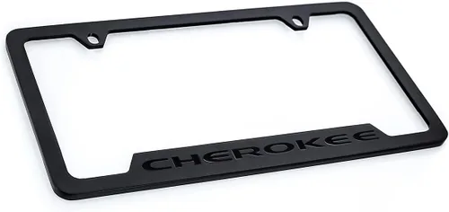 Miniatura 3 de JEEP Marco de matrícula Cherokee – metal oscurecido grabado