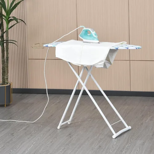 Miniatura 3 de Tabla de planchar plegable de 42 pulgadas, tabla de planchar de mesa de altura ajustable con cubierta resistente al calor y pies antideslizantes