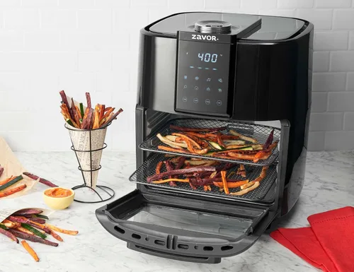 Miniatura 3 de Zavor Crunch - Combo de deshidratador de freidora de aire de 12 cuartos de galón con asador, horno tostador, parrilla, asador y horno de convección