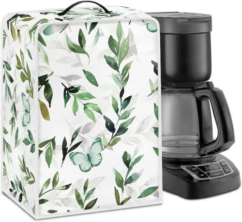 Miniatura 65 de DISNIMO Cubierta antipolvo para cafetera de mariposa azul, fundas para máquina de hacer café de cocina con mango superior, cubierta