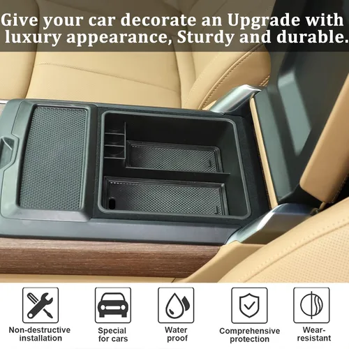 Miniatura 4 de HAPPYHORSE Organizador de reposabrazos de automóvil, caja de almacenamiento compatible con Land Rover Range Rover Sport/Vogue 2023-2026 reposabrazos