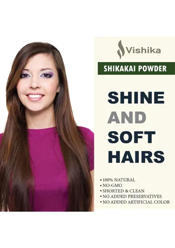Miniatura 3 de Shikakai Powder for Hair Limpiador natural para cabellos luxiriosos y suaves, 3.53 oz (paquete de 1)